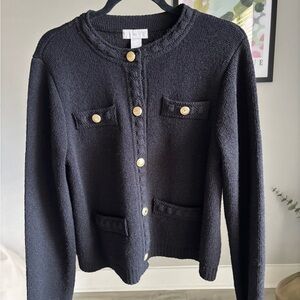 H&M Black Cardigan Sweater